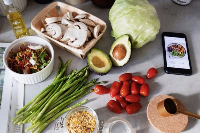 anti-inflammatory foods on a white surface