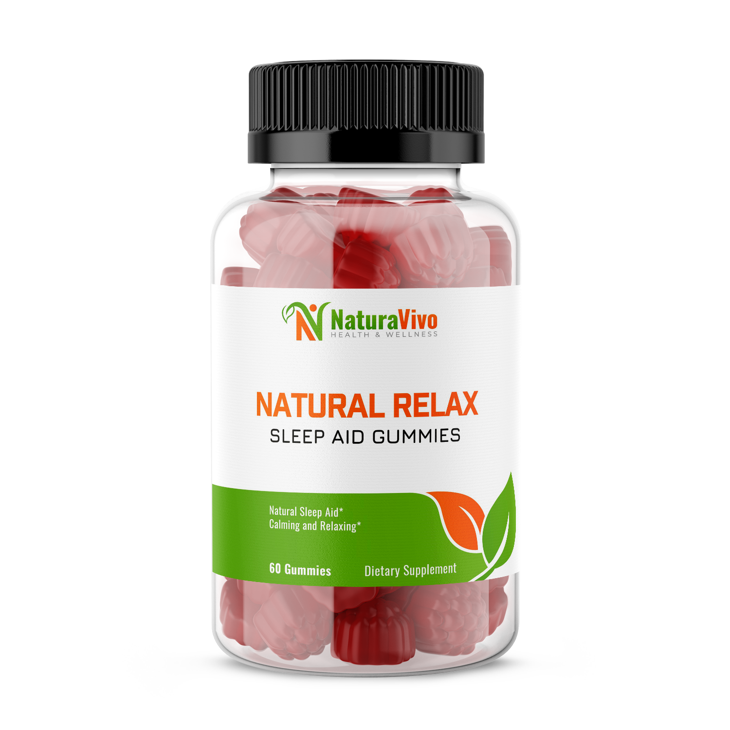 Natural Relax Sleep Aid Gummies - Enhanced Sleep & Mood Improvement