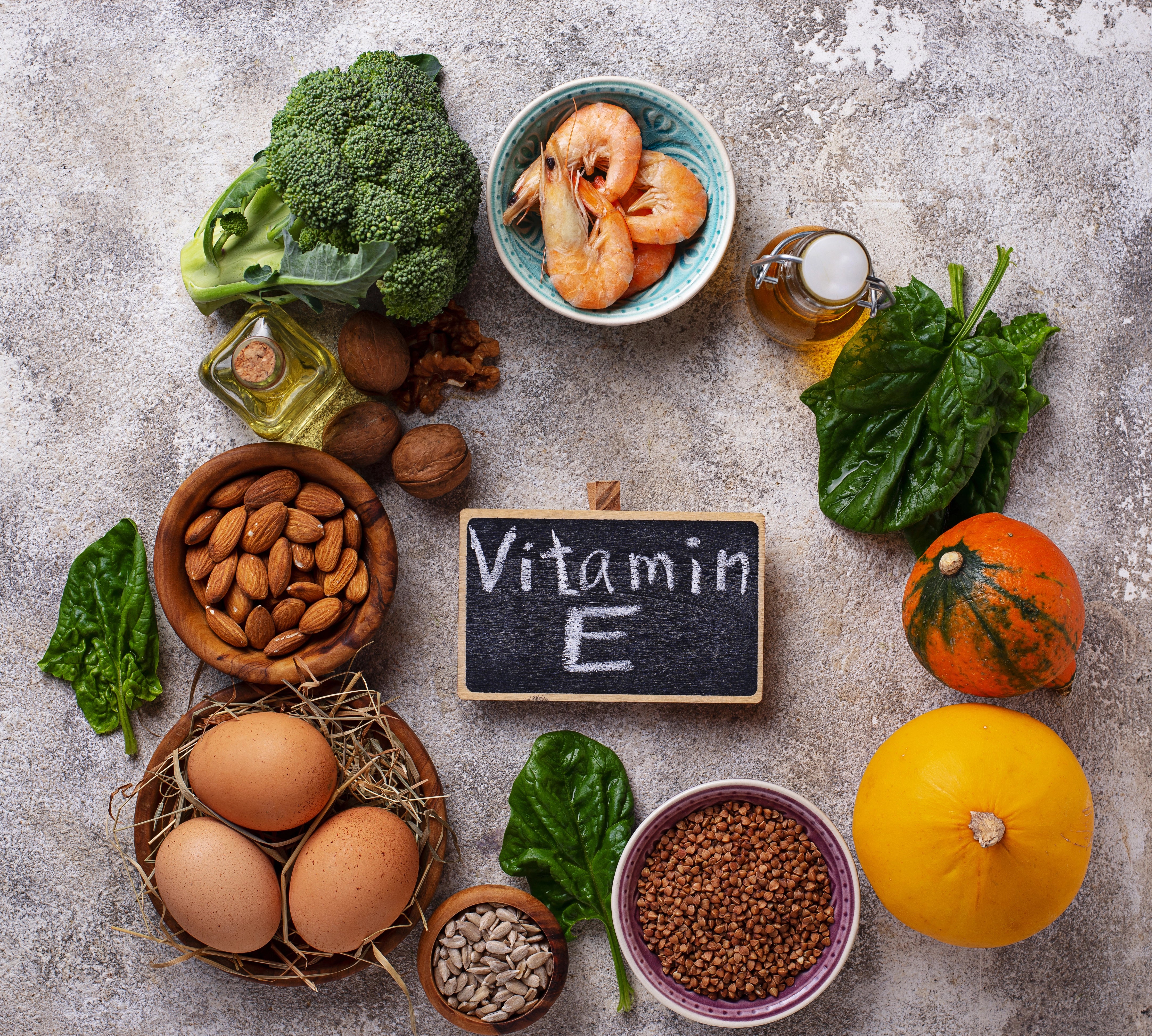 vitamin E, powerful antioxidant