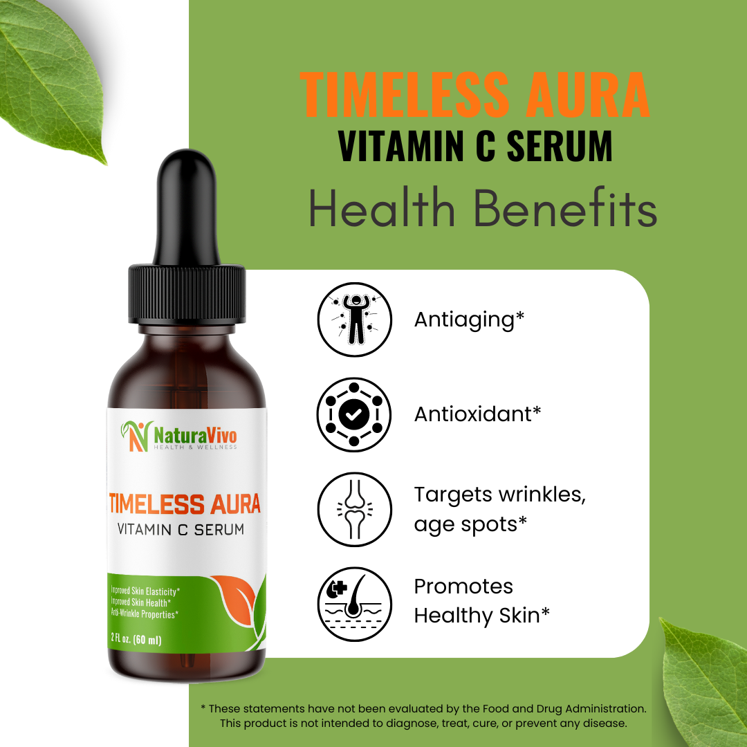 Timeless Aura Anti-Aging Vitamin C Serum - 2oz