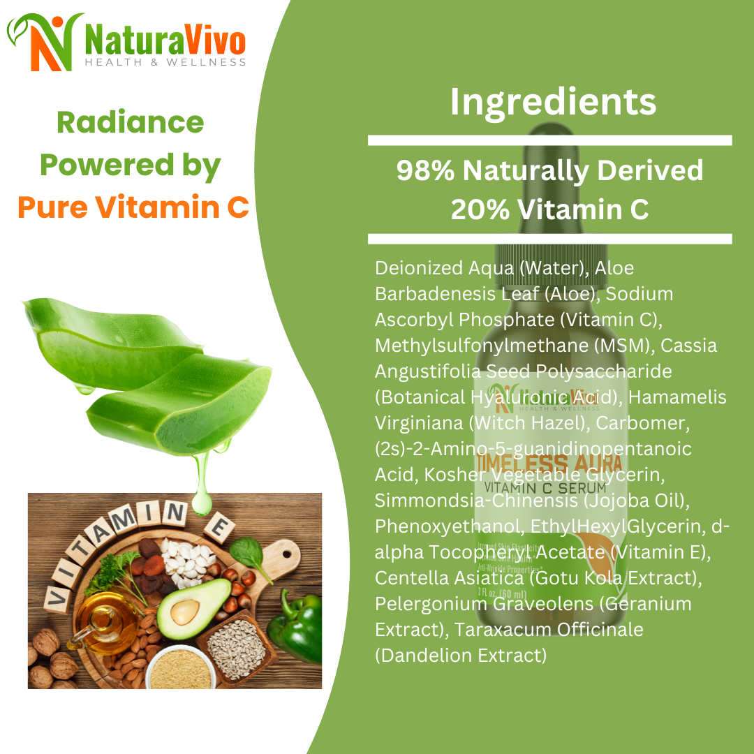 Timeless Aura Anti-Aging Vitamin C Serum - 2oz