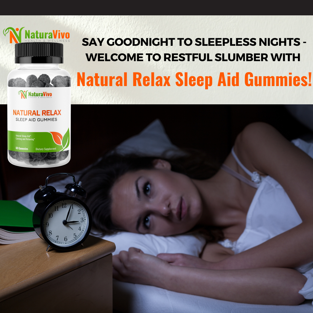 Natural Relax Sleep Aid Gummies - Enhanced Sleep & Mood Improvement