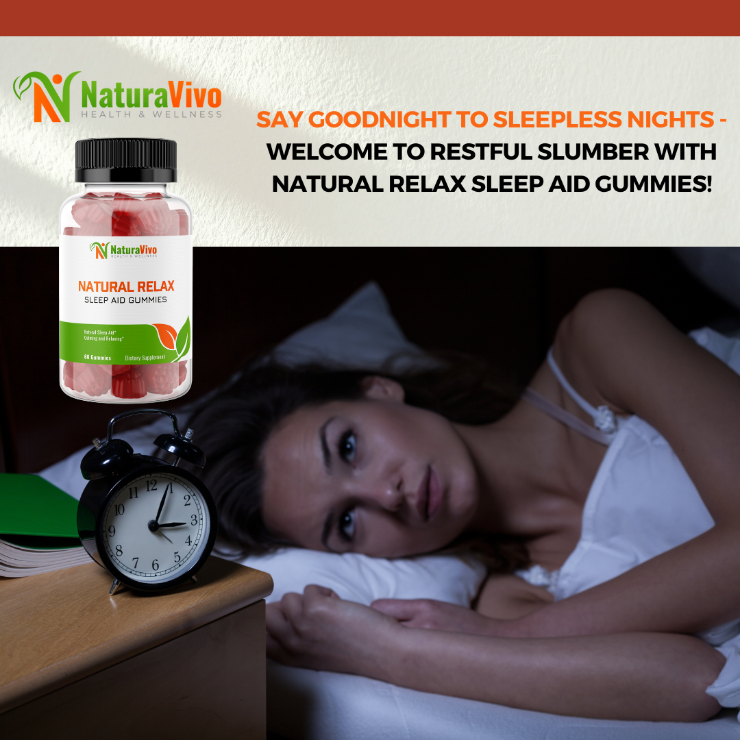 Natural Relax Sleep Aid Gummies - Enhanced Sleep & Mood Improvement
