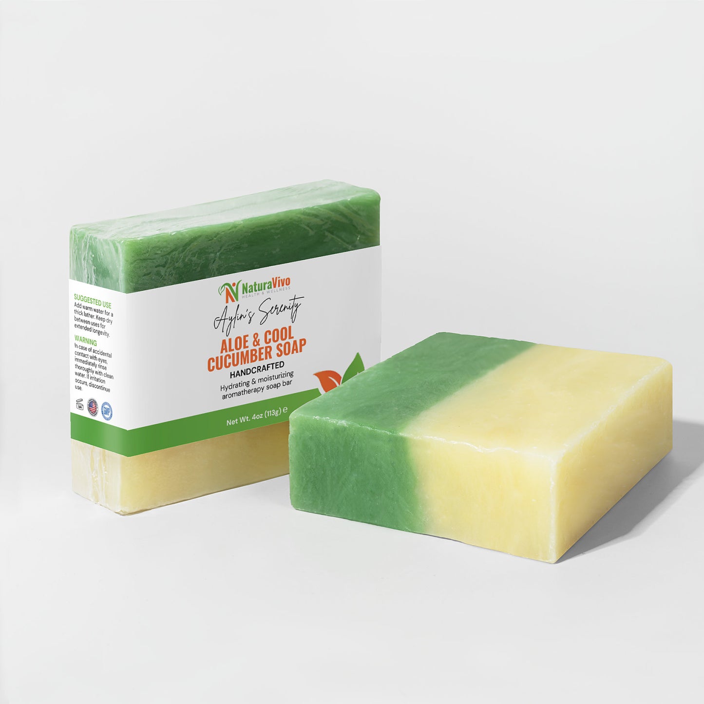 Aylin's Serenity - Aloe & Cool Cucumber Soap | Refreshing & Hydrating Cleanse for Sensitive & Delicate Skins