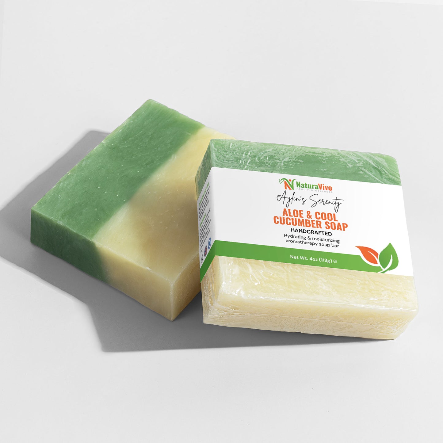 Aylin's Serenity - Aloe & Cool Cucumber Soap | Refreshing & Hydrating Cleanse for Sensitive & Delicate Skins