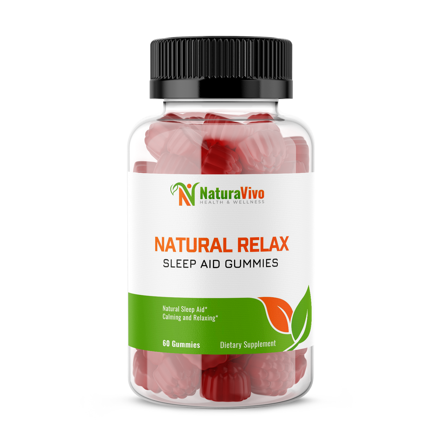 Natural Relax Sleep Aid Gummies - Enhanced Sleep & Mood Improvement - Made with High-Quality Ingredients for Restful Nights