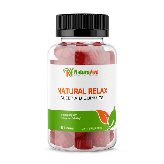 Natural Relax Sleep Aid Gummies - Enhanced Sleep & Mood Improvement - Made with High-Quality Ingredients for Restful Nights