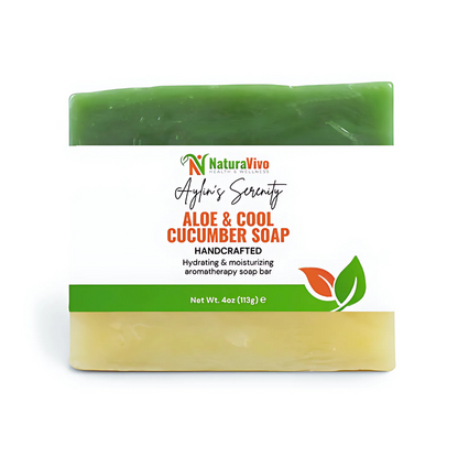 Aylin's Serenity - Aloe & Cool Cucumber Soap | Refreshing & Hydrating Cleanse for Sensitive & Delicate Skins