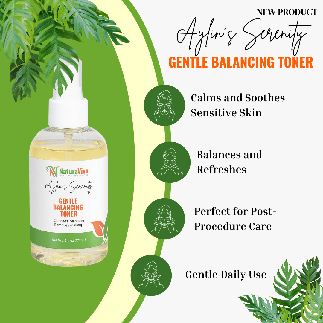 Aylin's Serenity - Gentle Balancing Toner for Sensitive & Blemish-Prone Skin, 6 Fl oz