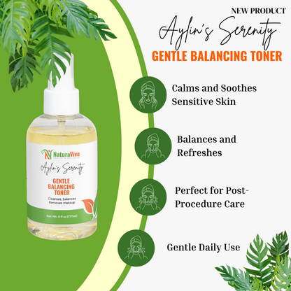 Aylin's Serenity - Gentle Balancing Toner for Sensitive & Blemish-Prone Skin, 6 Fl oz