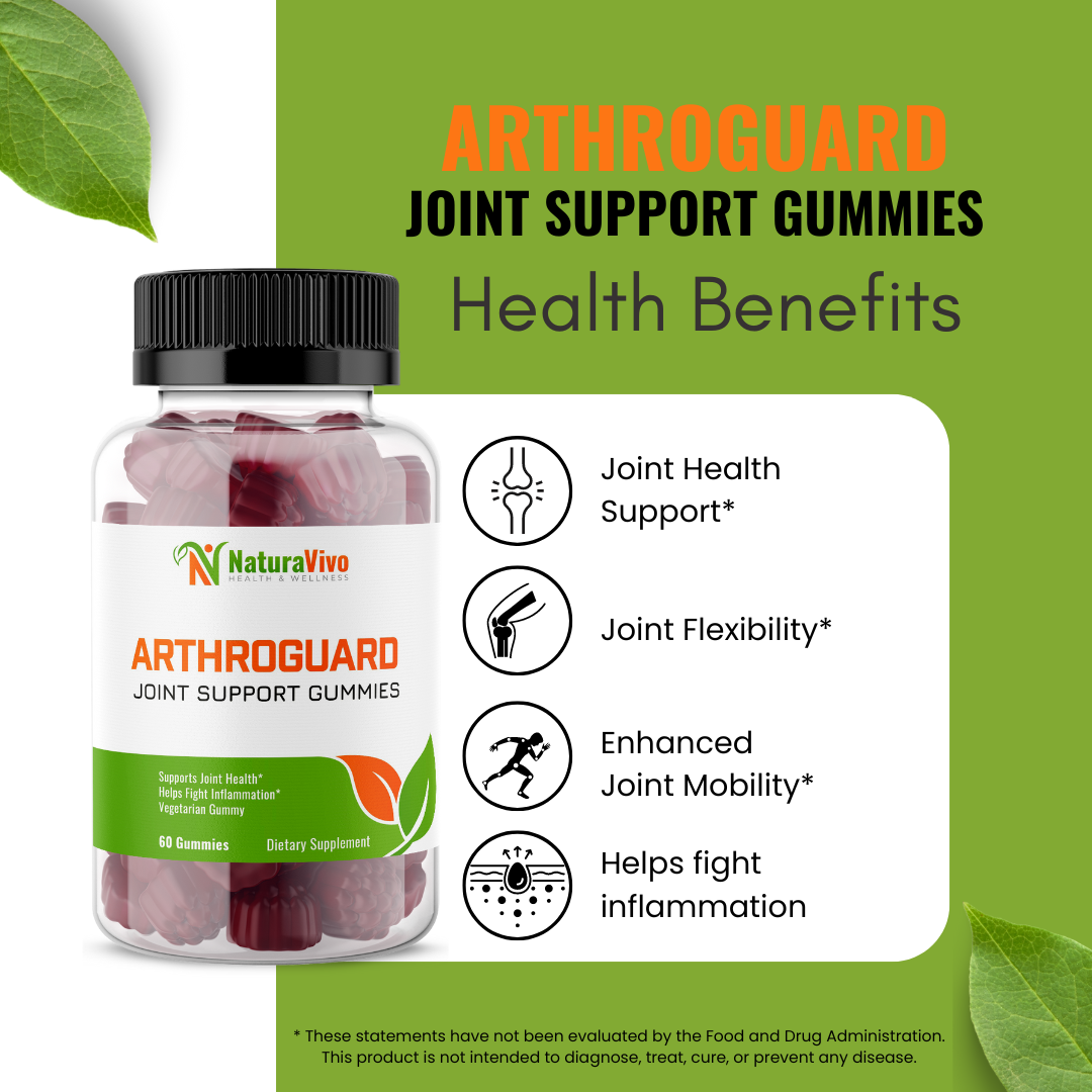 arthroguard joint support gummies for joint heath, inflammation, dietary supplement, glucosamine