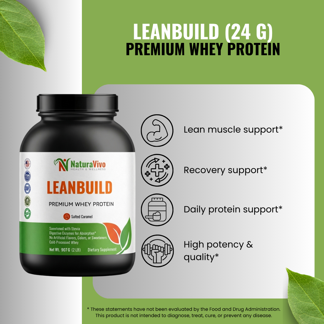 LeanBuild Premium Whey Protein (Salted Caramel) - 24g
