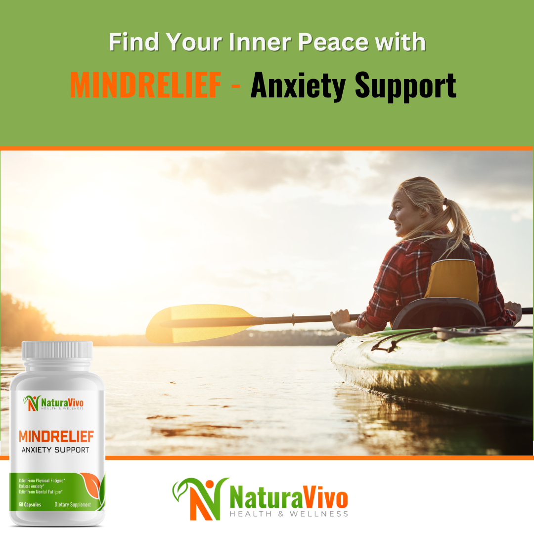 MindRelief Anxiety Support - Natural Calm & Sleep Aid Supplement