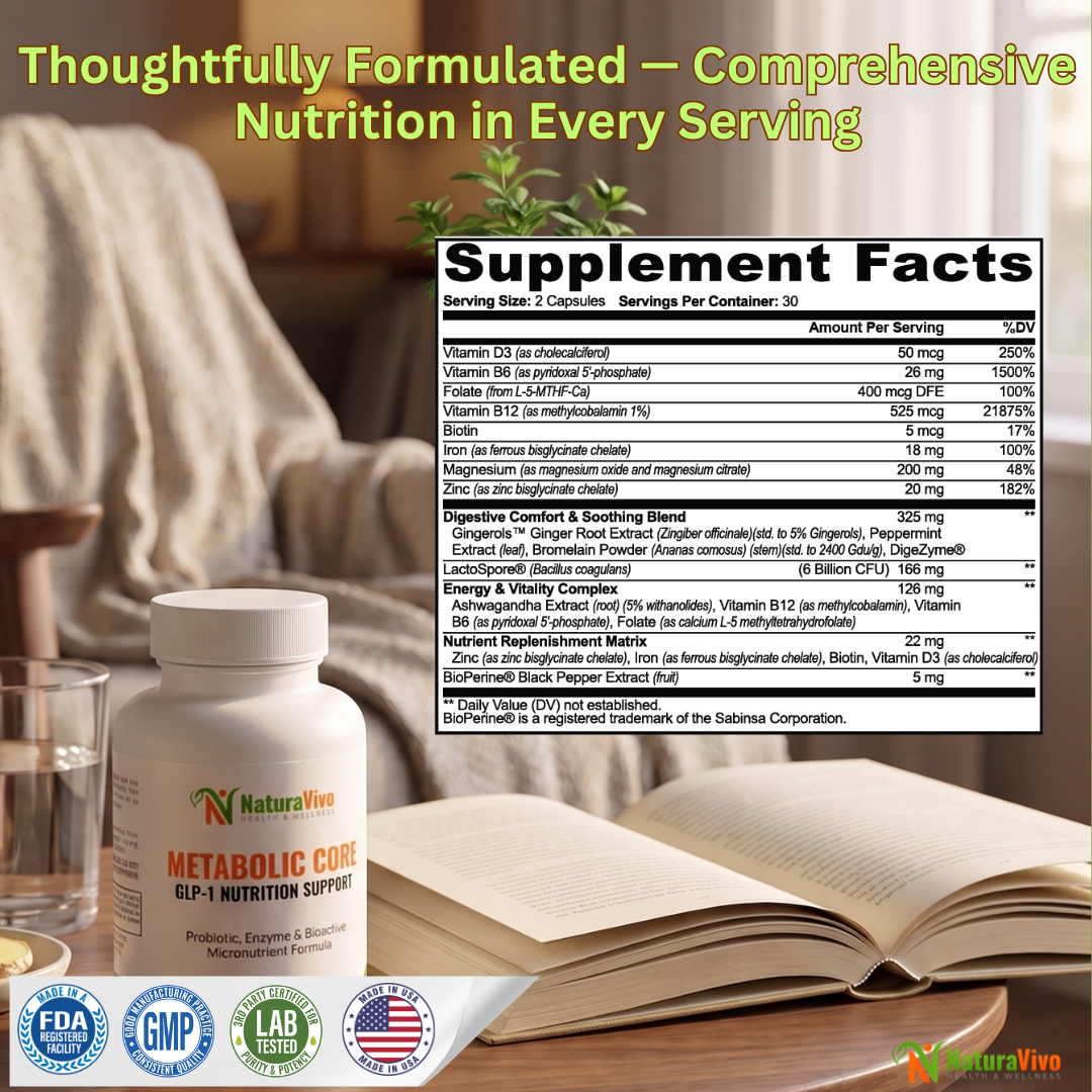 Metabolic Core - GLP-1 Nutrition Support