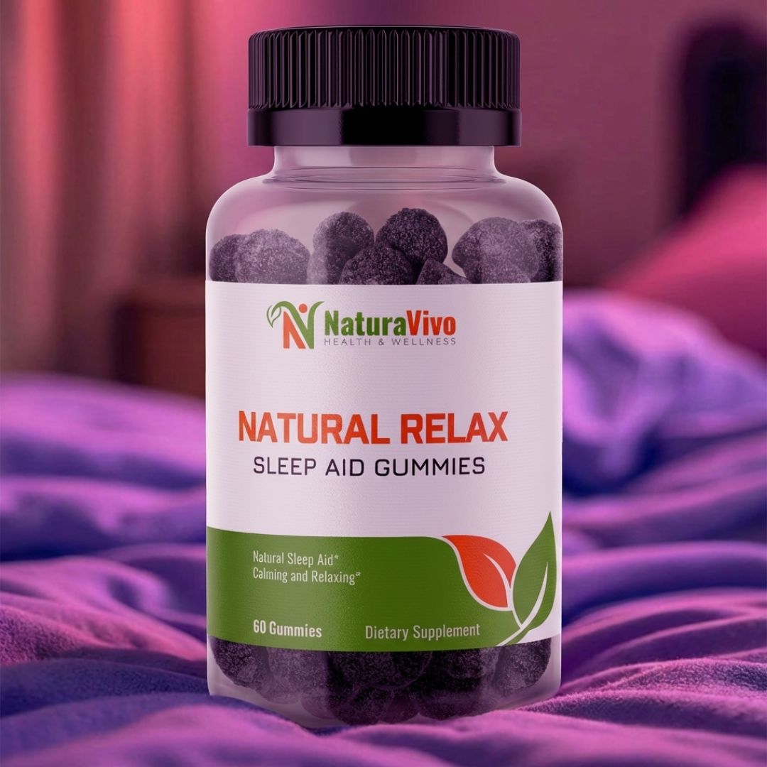 Natural Relax Sleep Aid Gummies - Enhanced Sleep & Mood Improvement