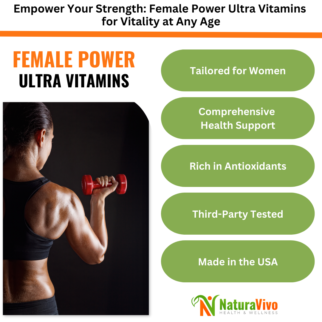 Female Power Ultra Vitamins - Comprehensive Women’s Multivitamin for Enhanced Energy, Hormonal Balance, and Overall Wellbeing