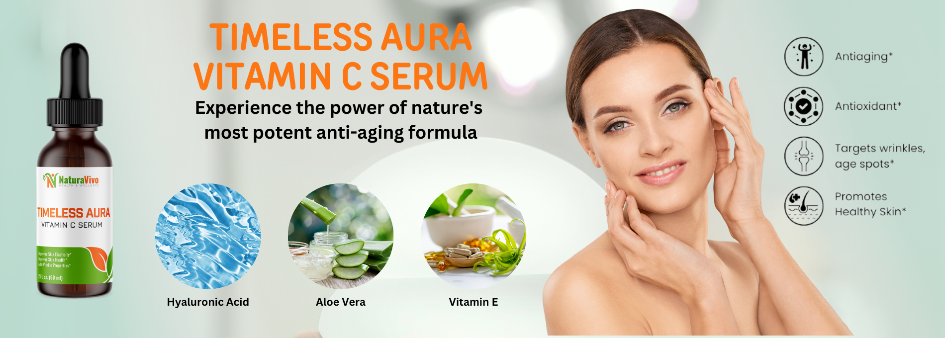 Timeless Aura Vitamin C Serum - Anti-aging formula