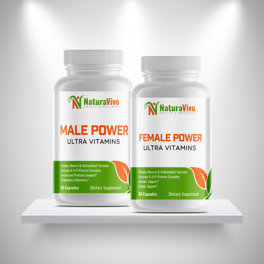 Couple's Vitality Pack: Male & Female Power Ultra Vitamins for a Balanced Wellness Journey Together