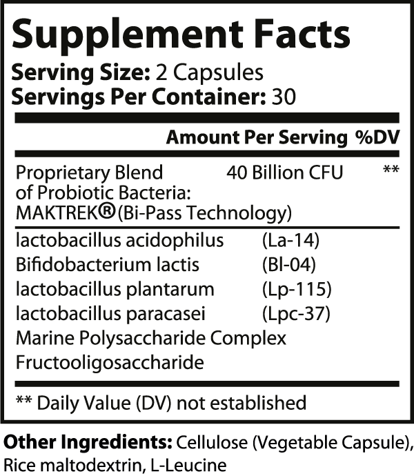 Probiotic Harmony - 40 Billion CFU | 4 Strains | Enhanced Gut Health, Immune Support, and Digestive Balance | 60 Veggie Capsules